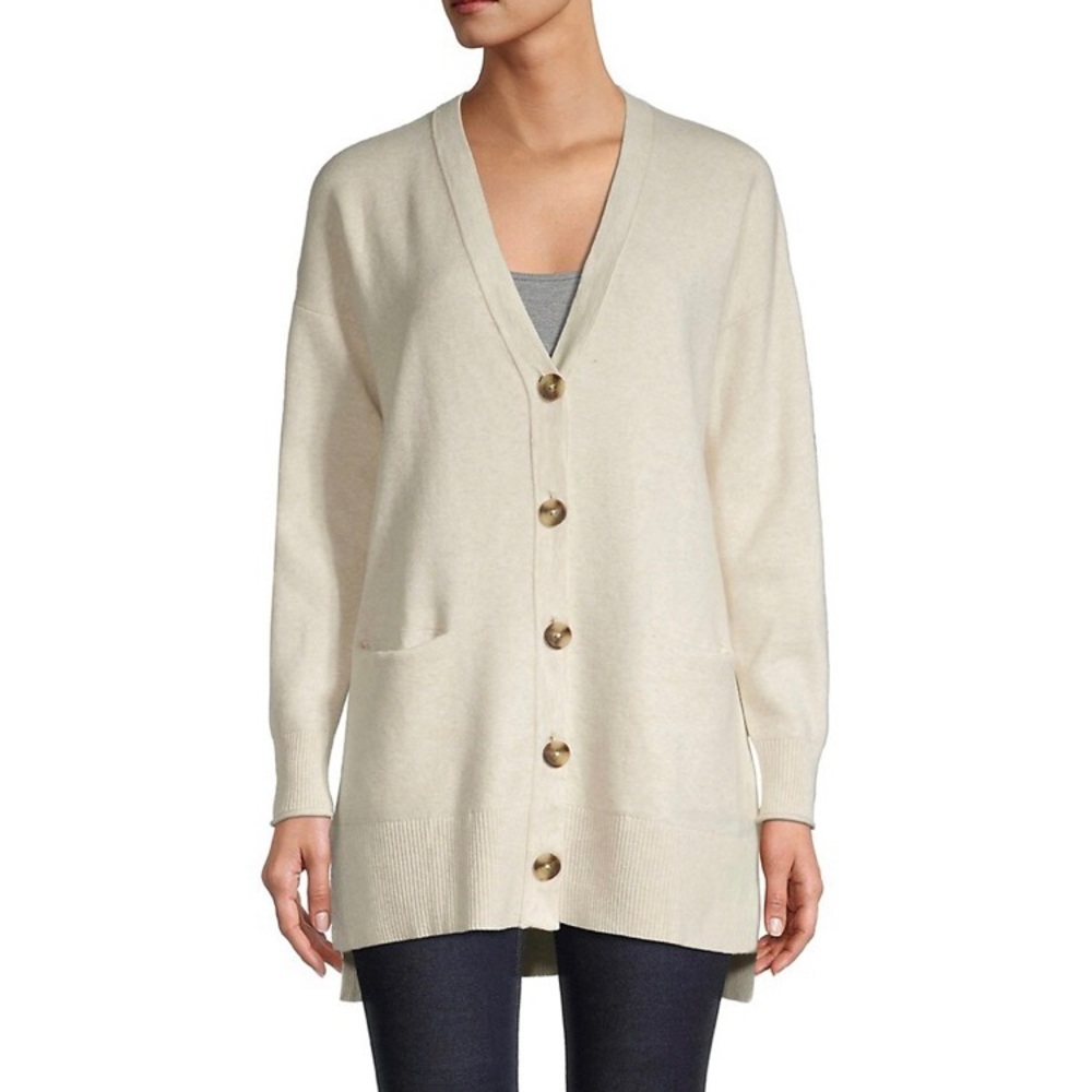 Madewell Maple Long Boyfriend Cardigan, Large